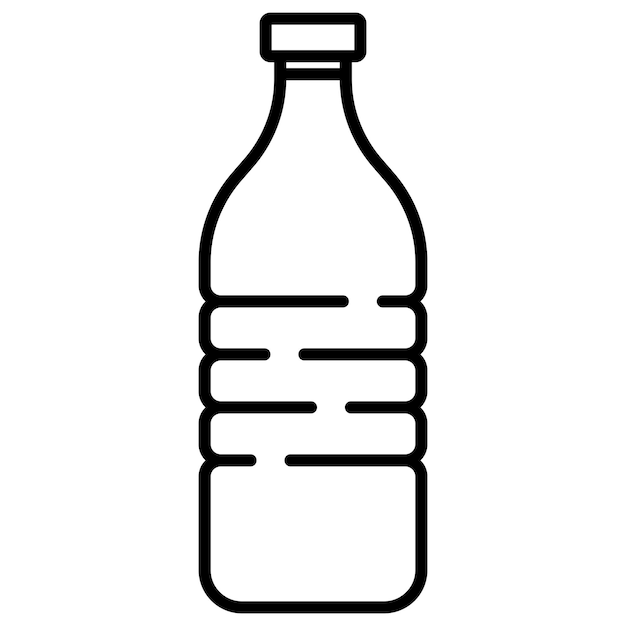 botella, icono, vector