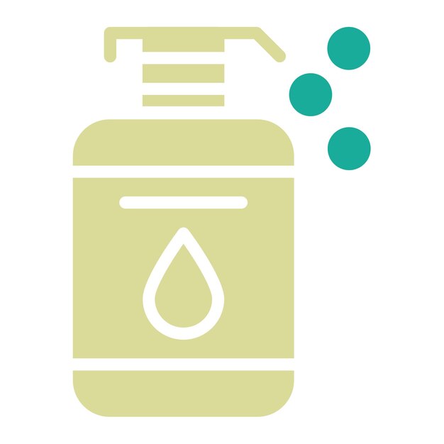 Botella de jabón Ilustración del icono vectorial del conjunto de iconos de artículos para el hogar