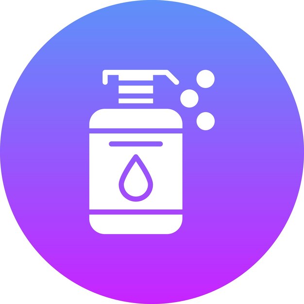 Botella de jabón Ilustración del icono vectorial del conjunto de iconos de artículos para el hogar