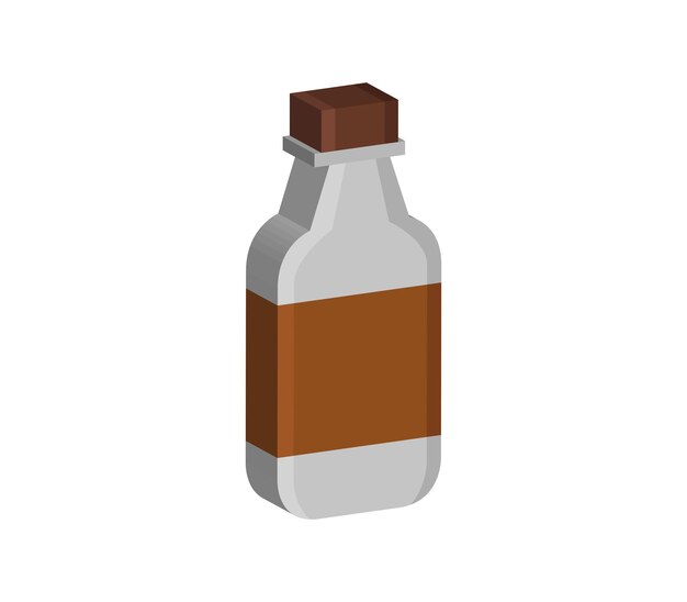 Botella de leche de almendra