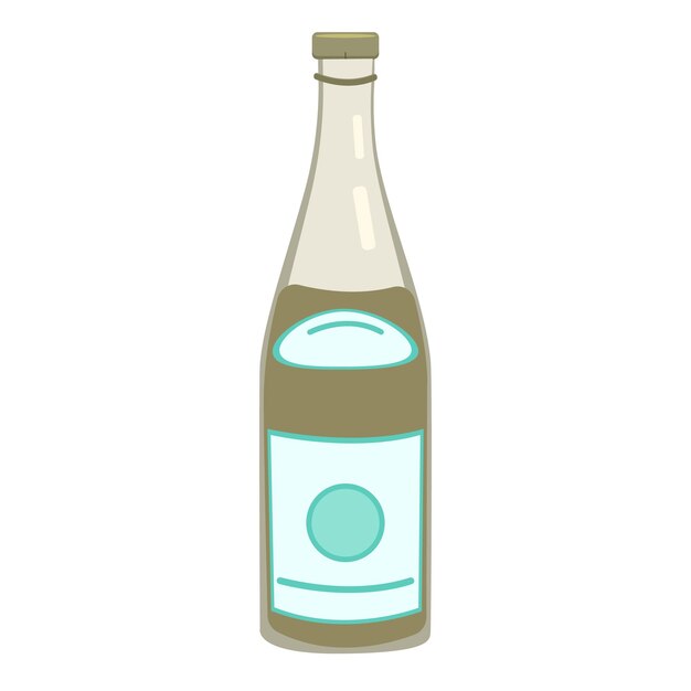 Vector botella de limonada aislado en una maqueta de jugo de fondo blanco listo para su diseño