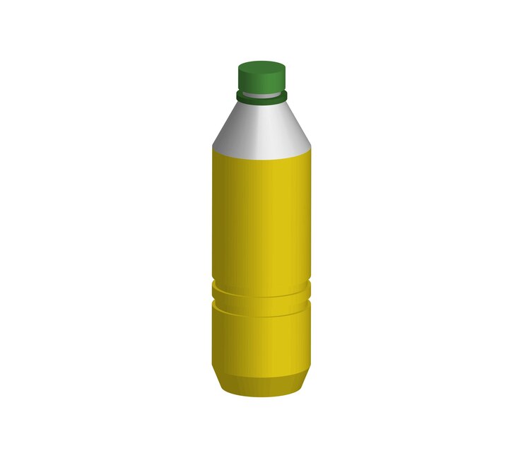 Vector botella de limonada tridimensional.