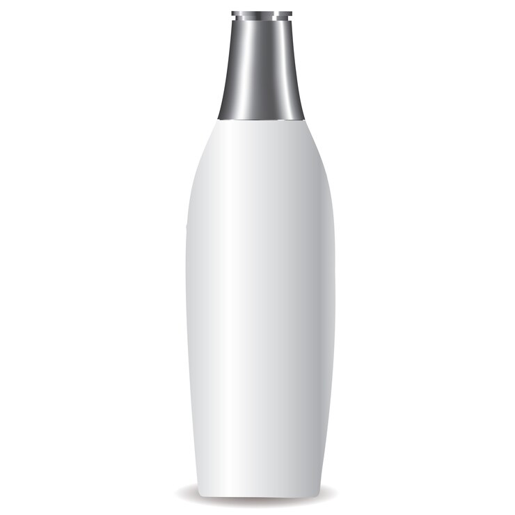 Vector botella de loción blanca