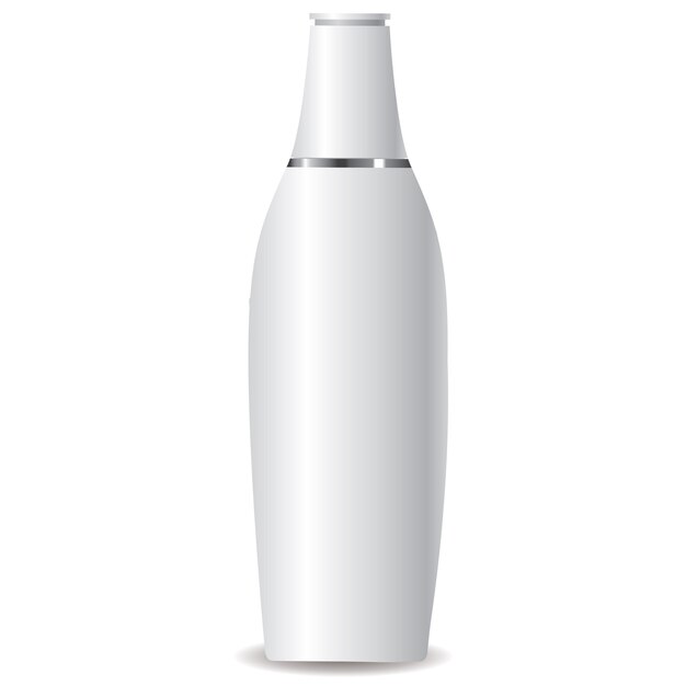 Botella de loción blanca