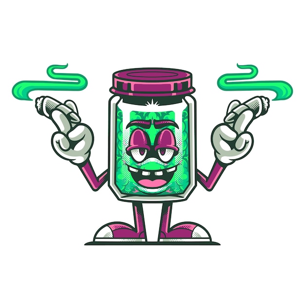 botella de marihuana