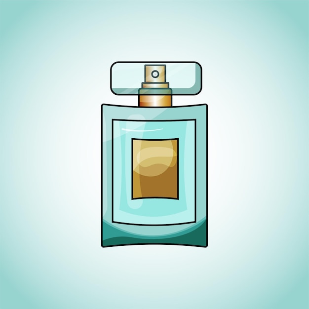 botella de perfume moderna con un tapón transparente