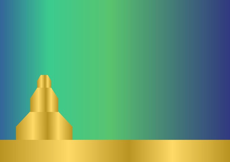 Vector botella de perfume de oro