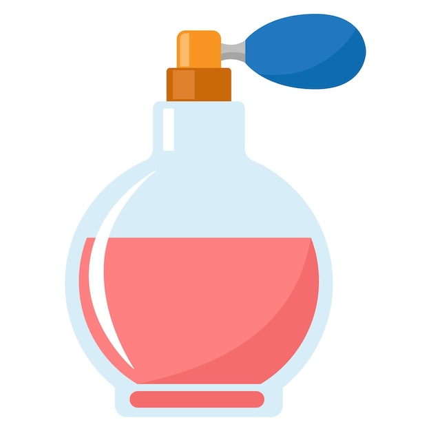 Botella de perfume rosado