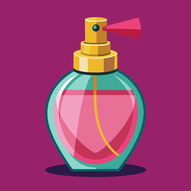 una botella de perfume con una tapa rosa que dice "quota rosa"