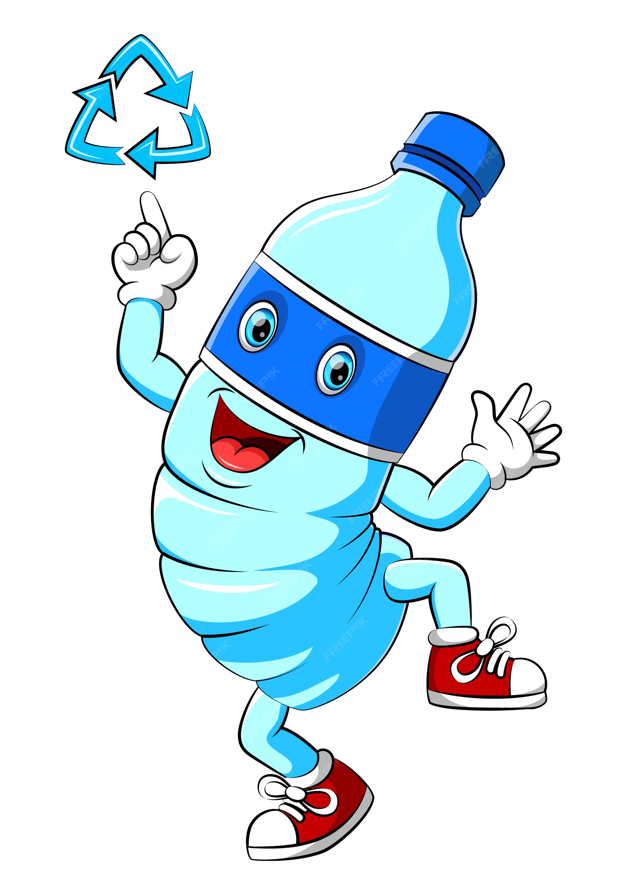 Ilustración De Una Botella De Agua Plástica Personaje De Dibujos Animados  Flexionando Sus Músculos Ilustración del Vector - Ilustración de aislado,  divertido: 194027812