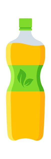 Botella de plástico de icono plano de agua Vending productos Compras