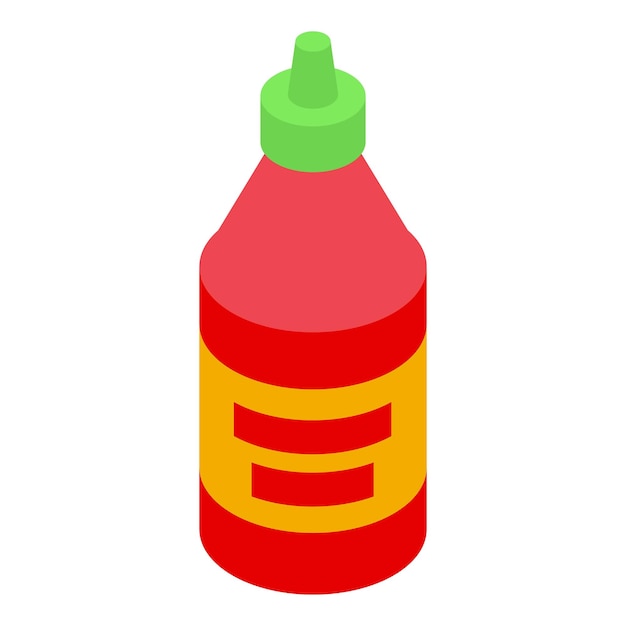 Botella de plástico con tapa de dispensador que contiene salsa de ketchup