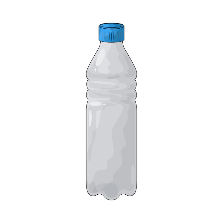 Vector botella de plástico