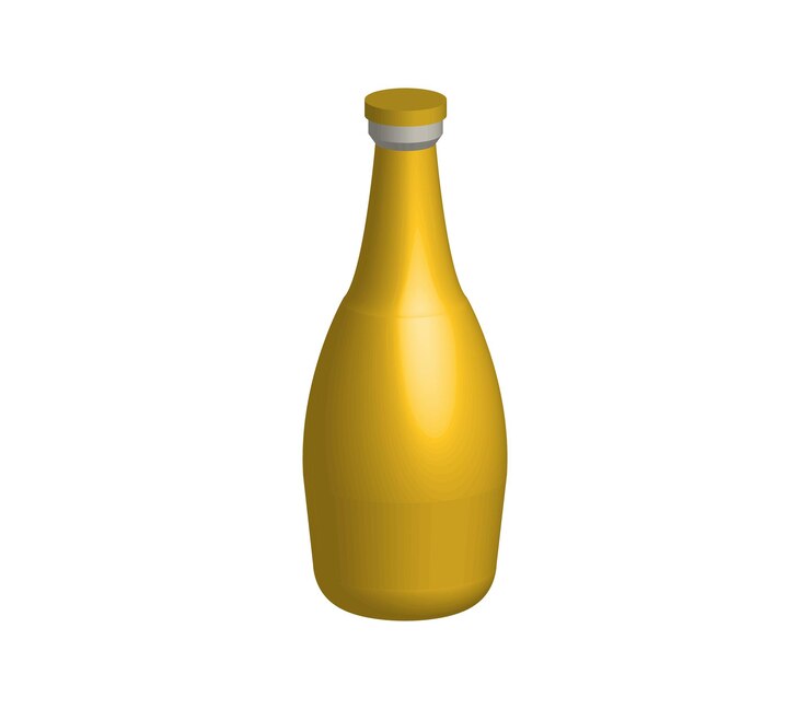 Vector botella de refresco tridimensional