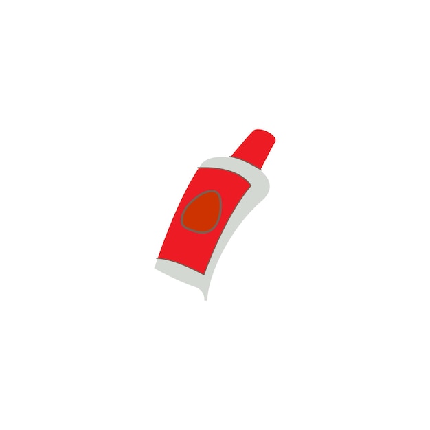 una botella roja de alcohol con una tapa roja en ella