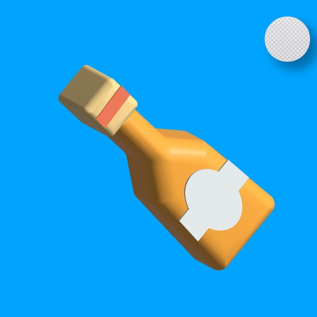 botella de salchicha modelo 3d