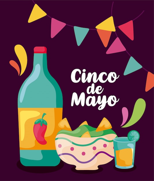 Botella de tequila, bebida tradicional mexicana