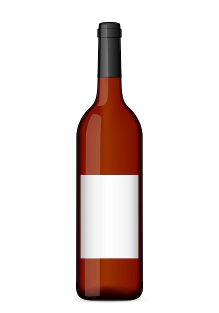 Vector botella de vino