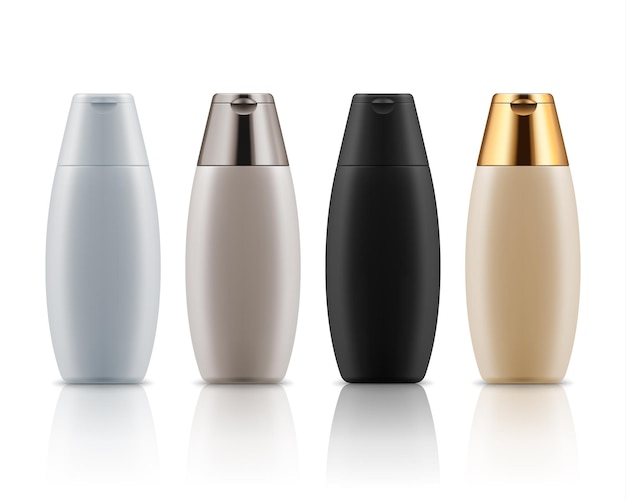 Botellas de bálsamo de gel de ducha de champú