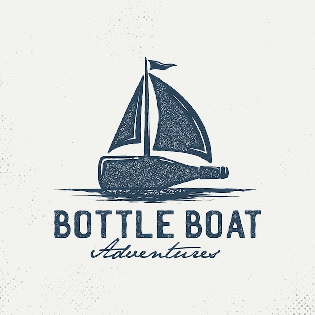 Botellas con logotipo de veleros.