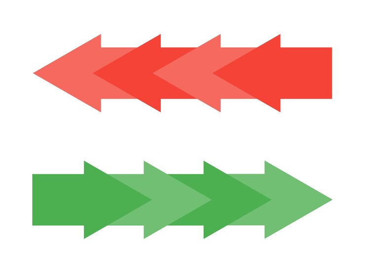 Vector botón abstracto con flecha verde hacia adelante establecer icono de flecha ilustración vectorial
