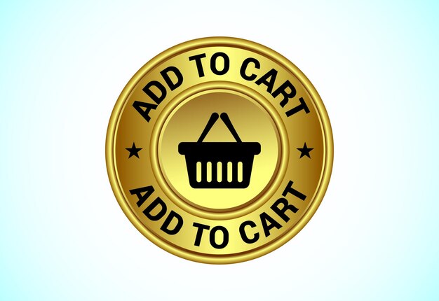 El botón Añadir al carrito en color dorado es adecuado para la aplicación móvil y el carrito de compras del sitio web.