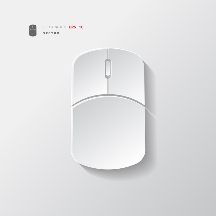 Vector botón de aplicación del icono web del ratón