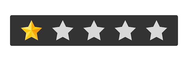 Botón de calificación de una estrella