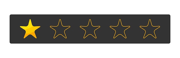 Botón de calificación de una estrella