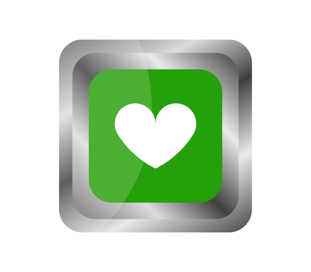 Botón con corazón