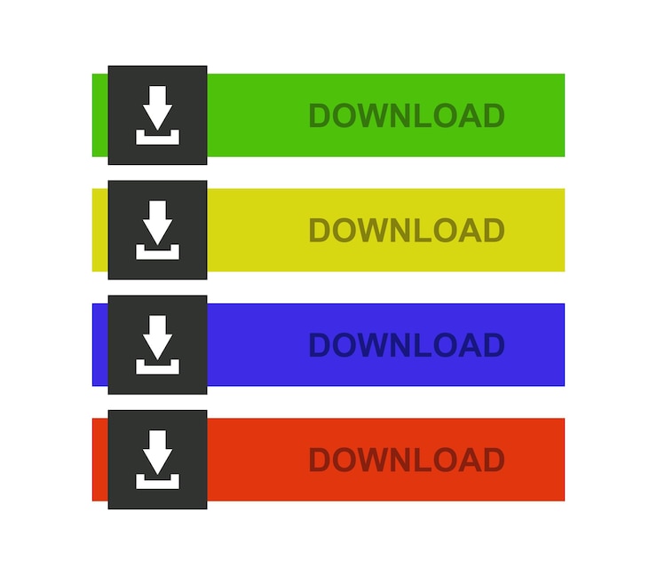 Vector botón descargar
