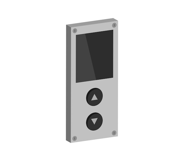 Vector botón del elevador