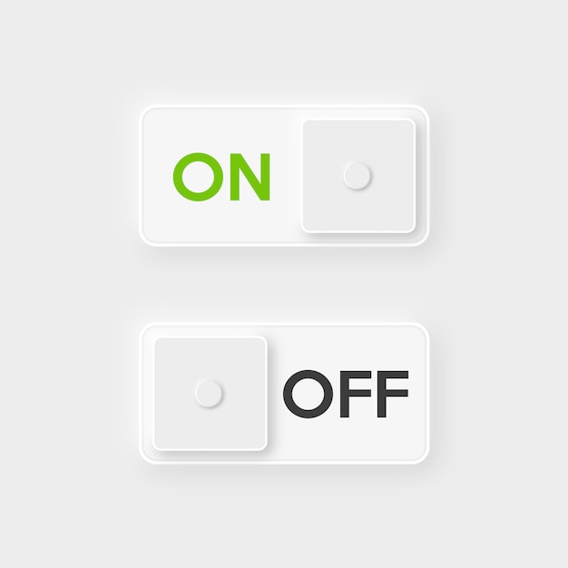 Botón de encendido y apagado del icono.