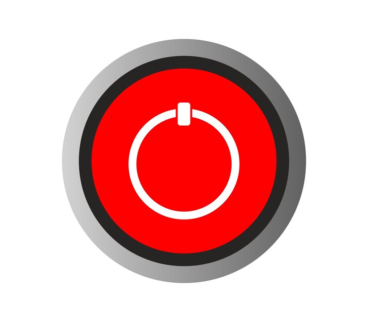 Vector botón de encendido