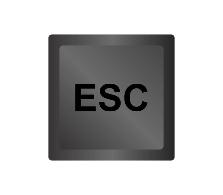 Vector botón esc