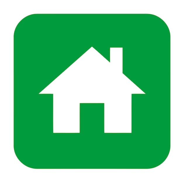 El botón de icono de inicio vectorial gratuito, el logotipo, la etiqueta y el favicon