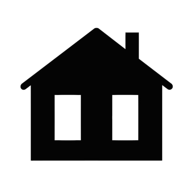 El botón de icono de inicio vectorial gratuito, el logotipo, la etiqueta y el favicon