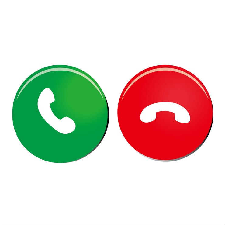 Vector botón de llamada telefónica icono símbolo de ilustración vectorial