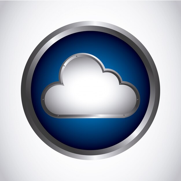 botón de nube