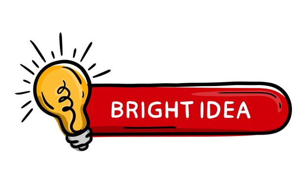 Botón de pegatina ovalado rojo brillante para el diseño Doodle dibujado a mano con icono de porcentaje Idea brillante