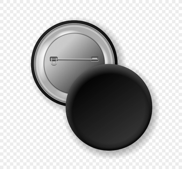 Vector botón pin realista