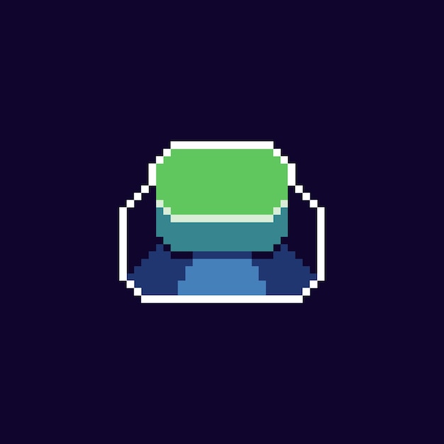 botón de pixel art para el activo del juego