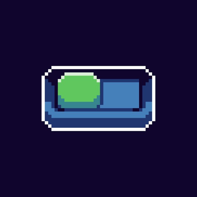 botón de pixel art para el activo del juego