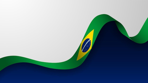 Botón realista con la bandera de Brasil perfecto para cualquier uso