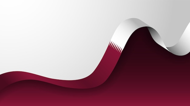 Botón realista con la bandera de Qatar perfecto para cualquier uso