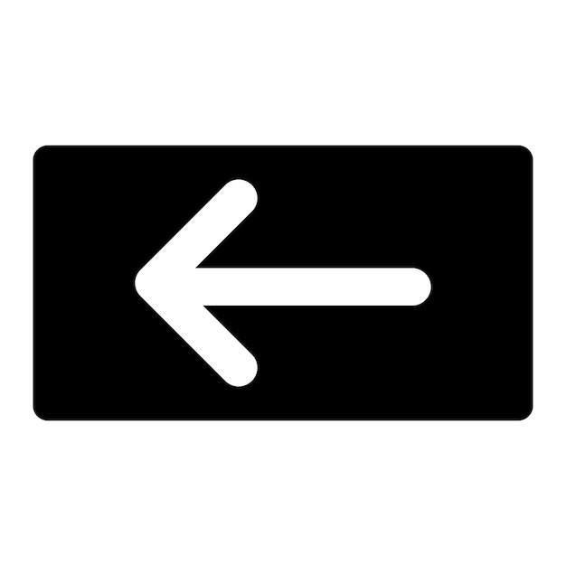 Botón de retroceso icono vector ilustración símbolo diseño