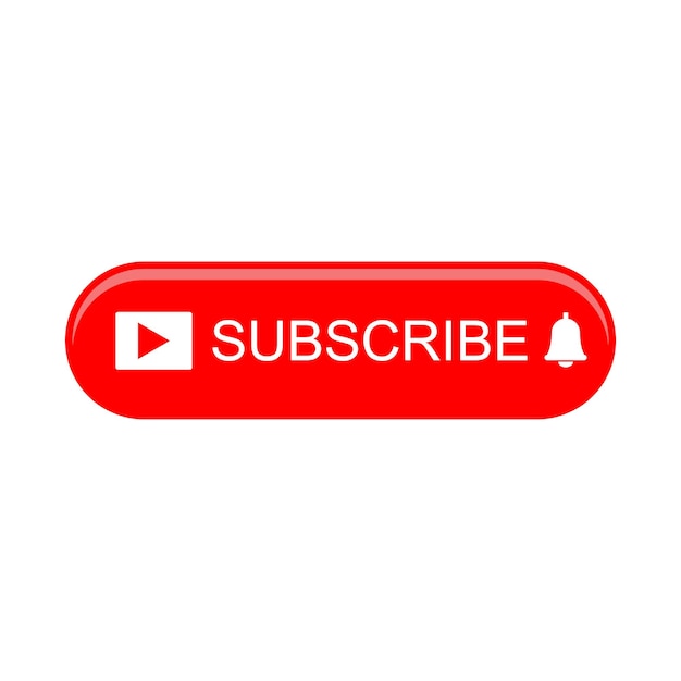 botón rojo descargarvector de icono de suscripción botón Rojo suscribir etiqueta suscribirse al canal de video