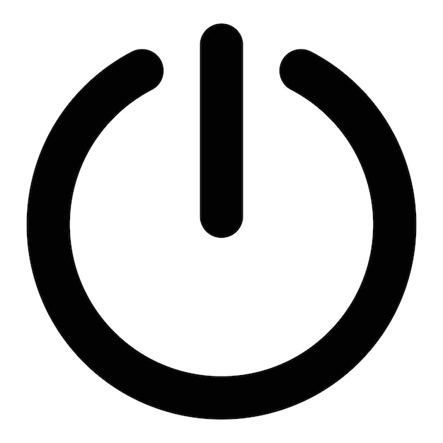 Botón en el sello de contorno del icono