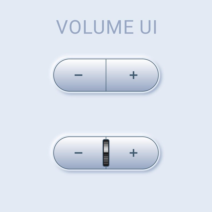 Vector botón de volumen