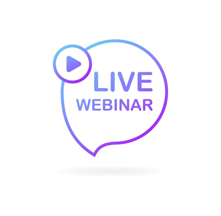Botón de webinar púrpura plano webinar gratuito tomar webinar gratis Ilustración vectorial
